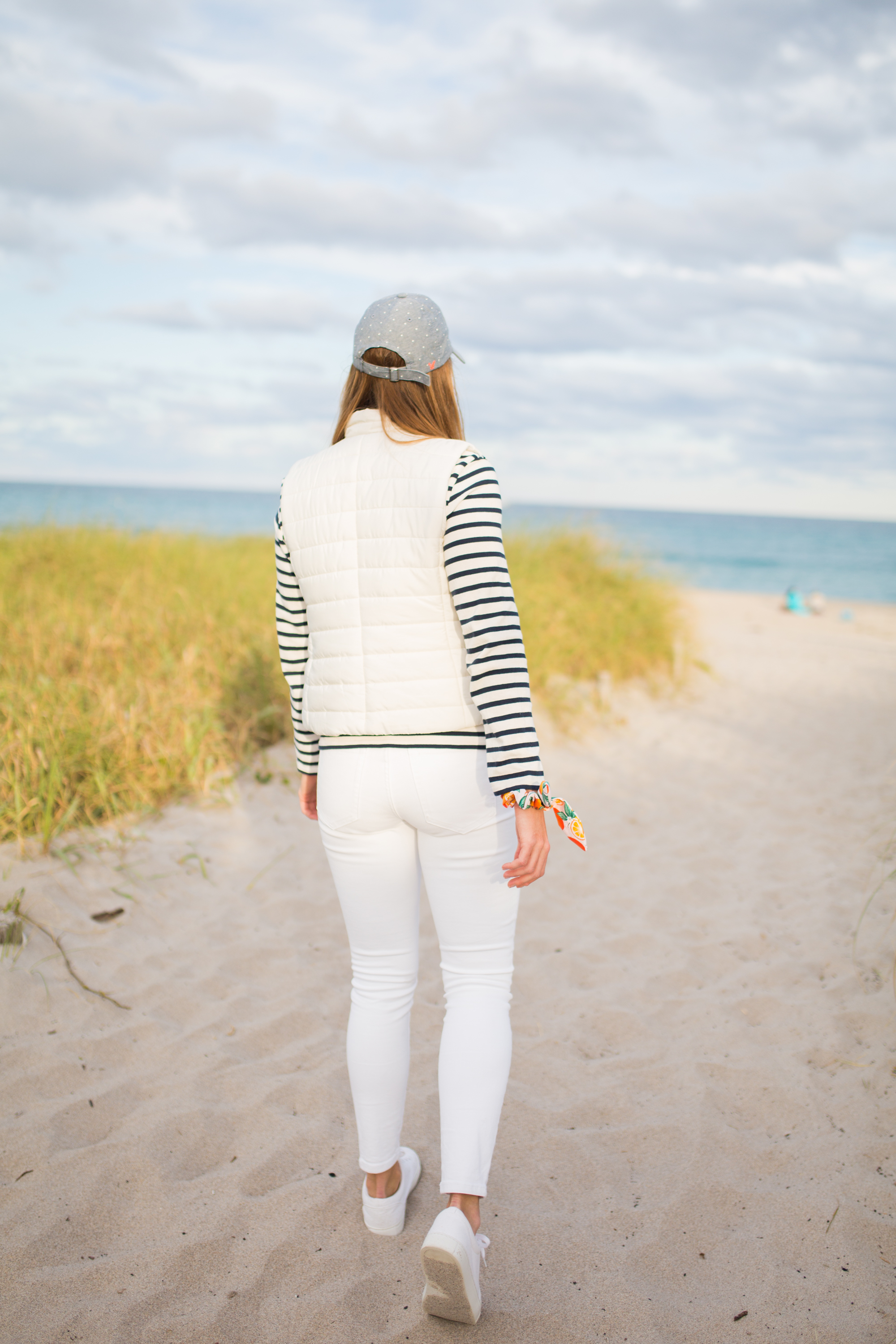 Saint James Breton Striped Shirt / American Style / Classic Style / How to Wear a Striped Top / White Jeans / Beach Style / Beach Outfit - Sunshine Style, A Florida Based Fashion Blog by Katie 